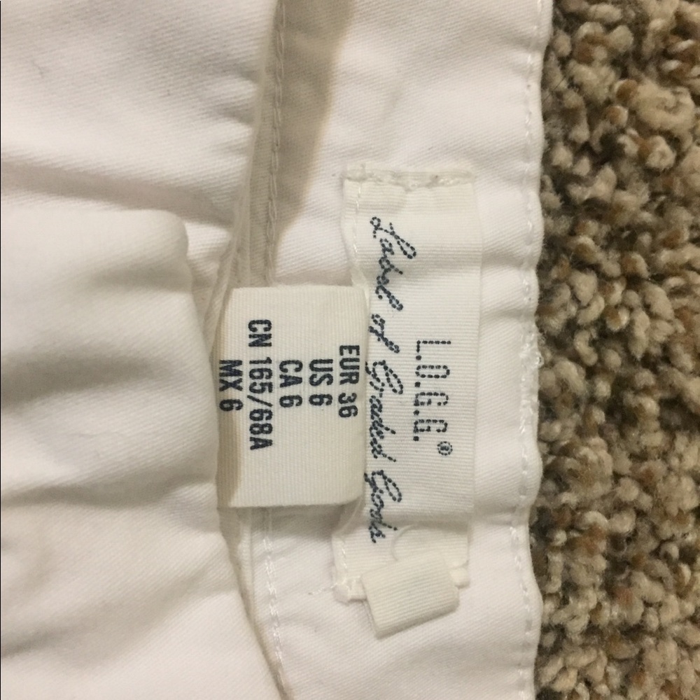 White short, Size 6